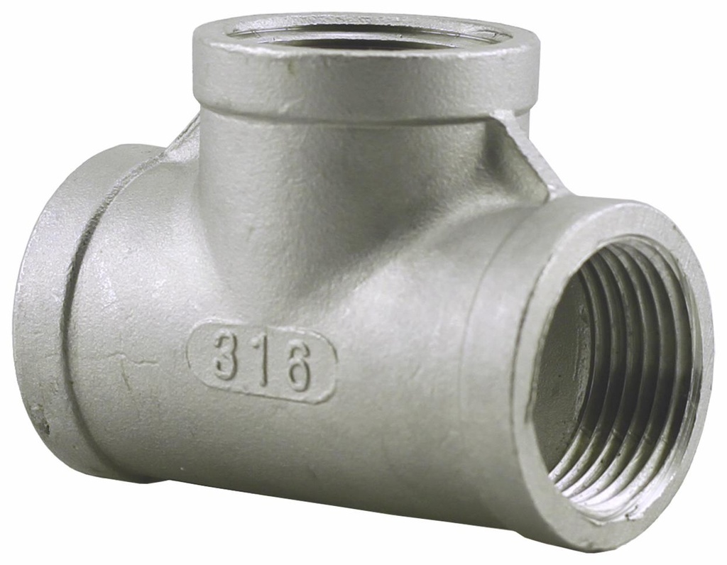 SS316T-10 - '1" 316SS Tee Iso4144'