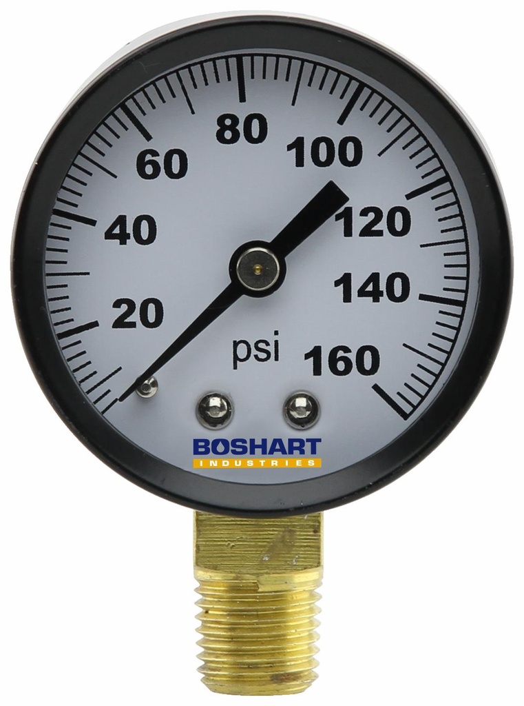PG-160 - '2" Dry Gauge 1/4" Lm 0-160'