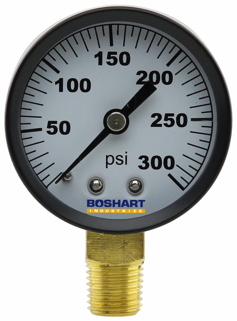 PG-300 - '2" Dry Gauge 1/4" Lm 0-300'