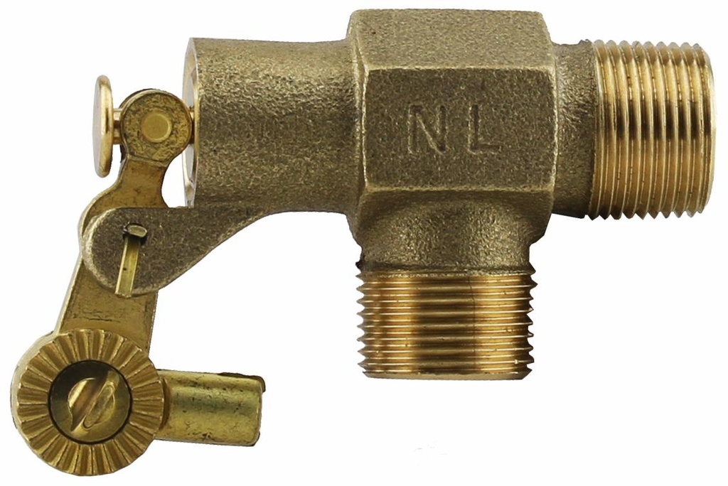 28-BFV-07NL - 'No Ld 3/4" Float Vlv - 1/4"-20 3/4"Mpt In x 3/4"Mpt Out'