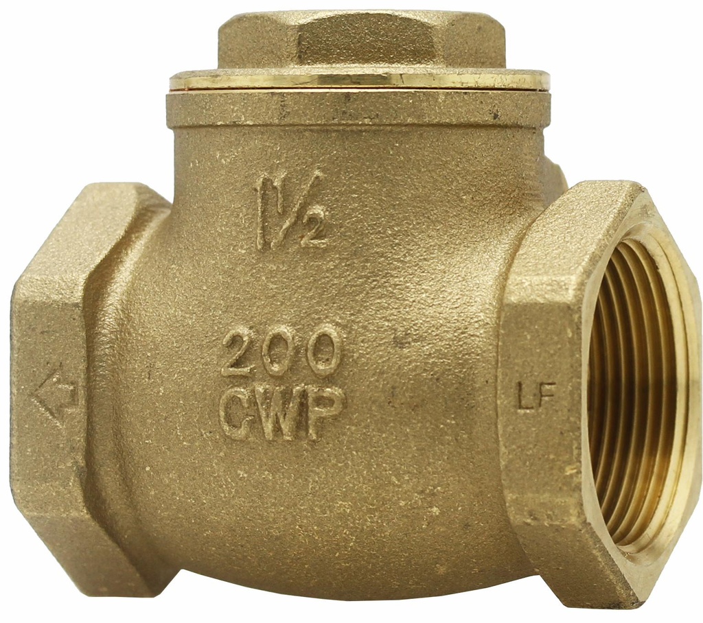 08060711NL - 'No Lead 1-1/2"FPT Swing Check'