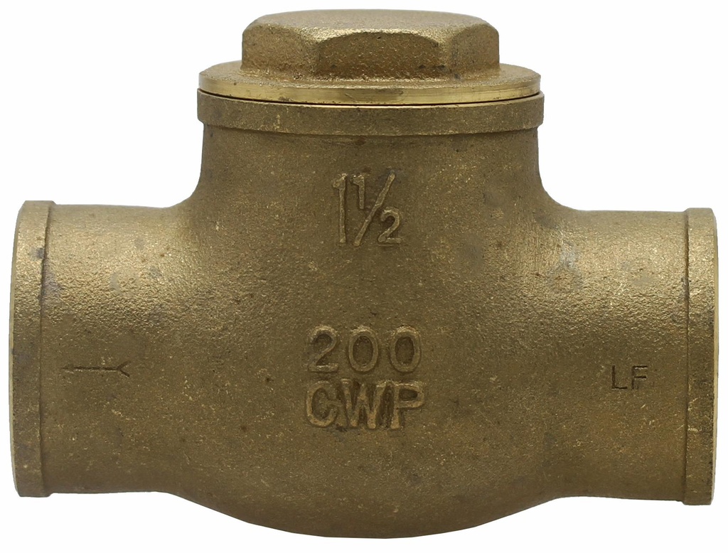 08060712NL - 'NO LEAD 1-1/2"CxC SWING CHECK'