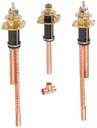 Flexible Rough-in for 3-Hole Roman Tub Faucet (Copper Connections)