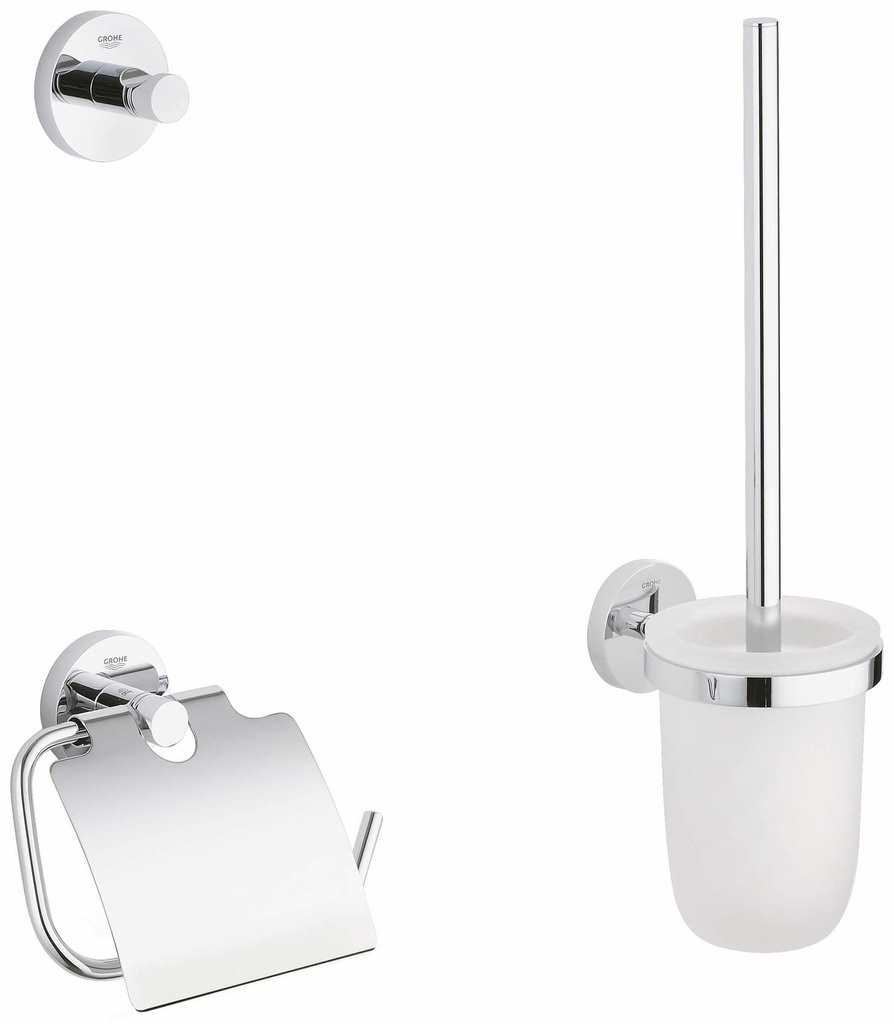 Essentials City 3-in-1 Bathroom Accessories Set