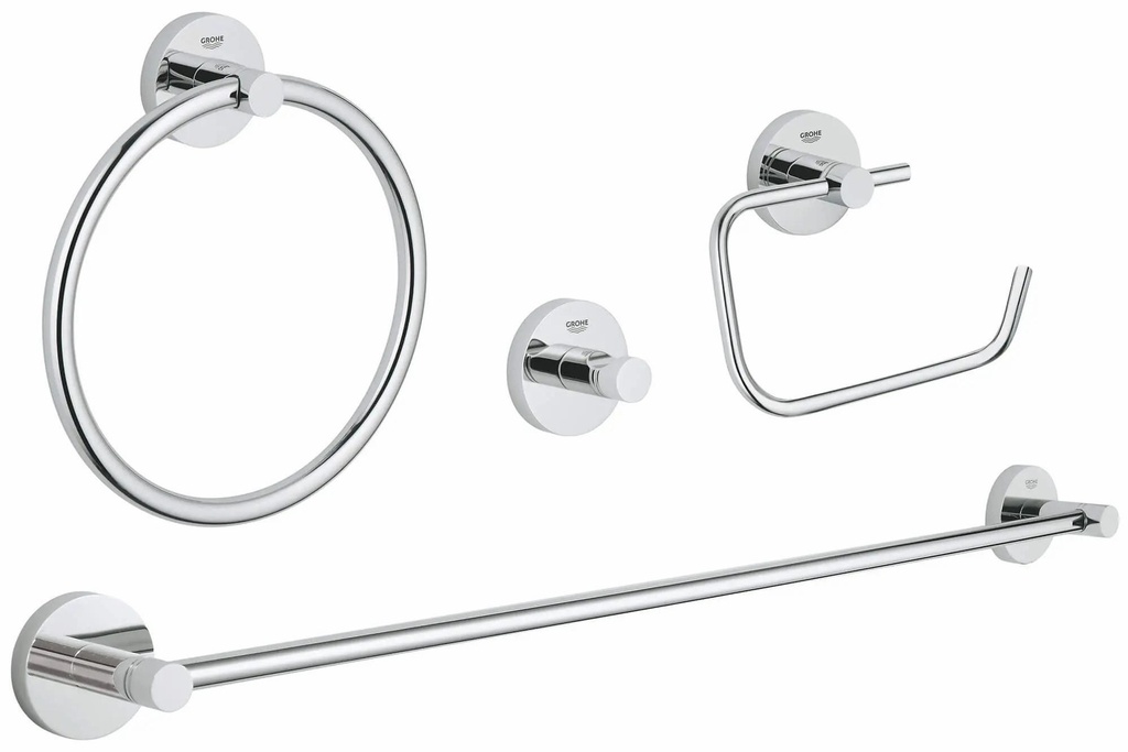 Essentials Master Bathroom 4-in-1 Accessories Set