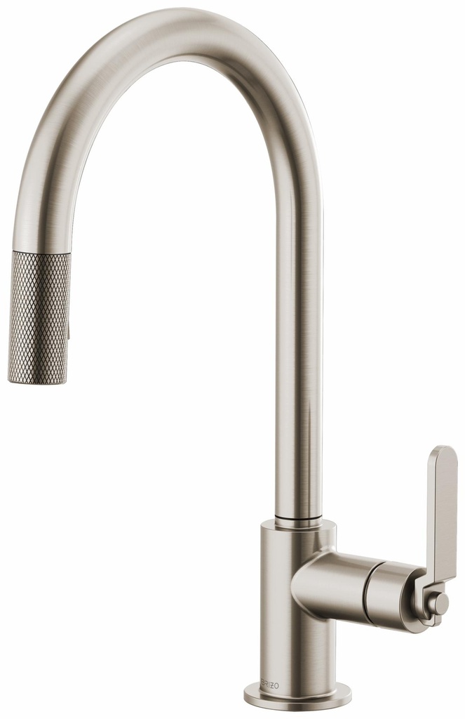 Litze Kitchen Faucet with Pulldown Spray Arc Spout and Industrial Handle