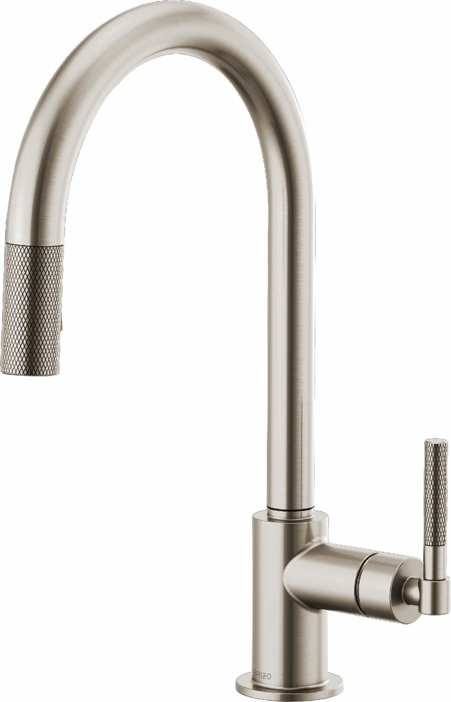 Litze Kitchen Faucet with Pulldown Spray Arc Spout and Knurled Handle