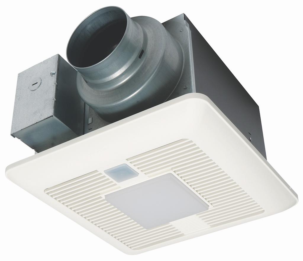 WhisperSense DC 50-80-110 CFM Bathroom Fan with Condensation Sensor & LED Light