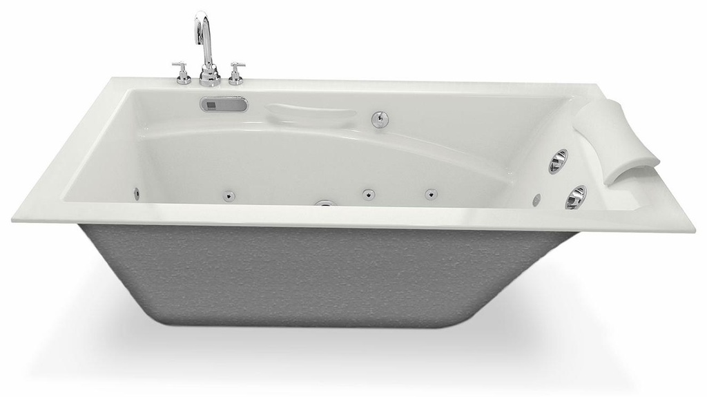 Optik 6636 End Drain Drop-In Tub