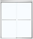 Kameleon 55-59" x 71" Alcove Sliding Shower Door with SoftClose & Towel Bar