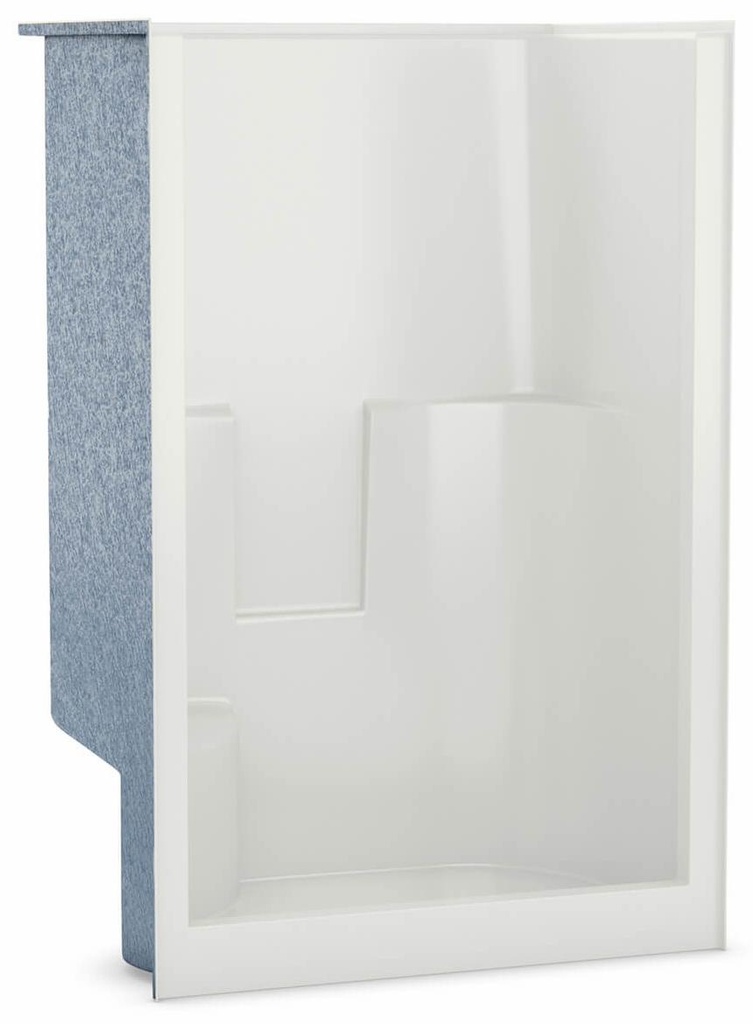 SS3648 Center Drain Alcove 1-Piece Shower with RH Seat