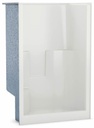 SS3648 Center Drain Alcove 1-Piece Shower with LH Seat