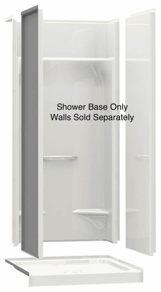 KDS 3636 Center Drain Pinned Shower Base
