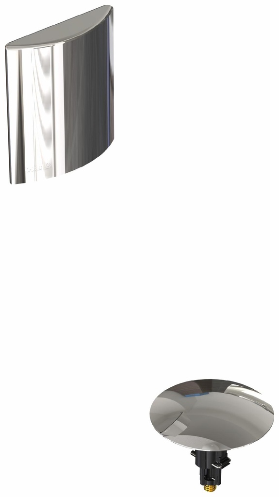 Clicker Waste & Overflow Trim Kit with Square Slide-On