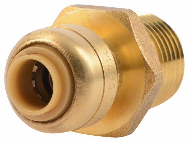 3/4" x 1/2" MPT Bullnose Connector Lead Free