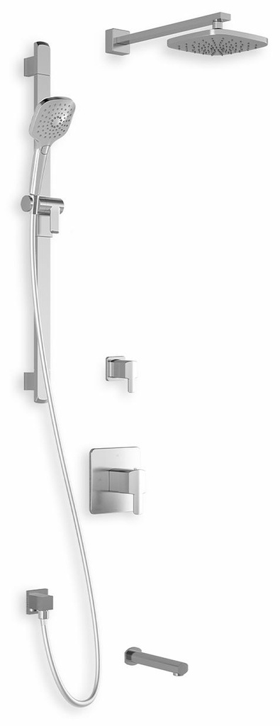 Grafik TD3 Thermostatic Shower System with Wall Arm