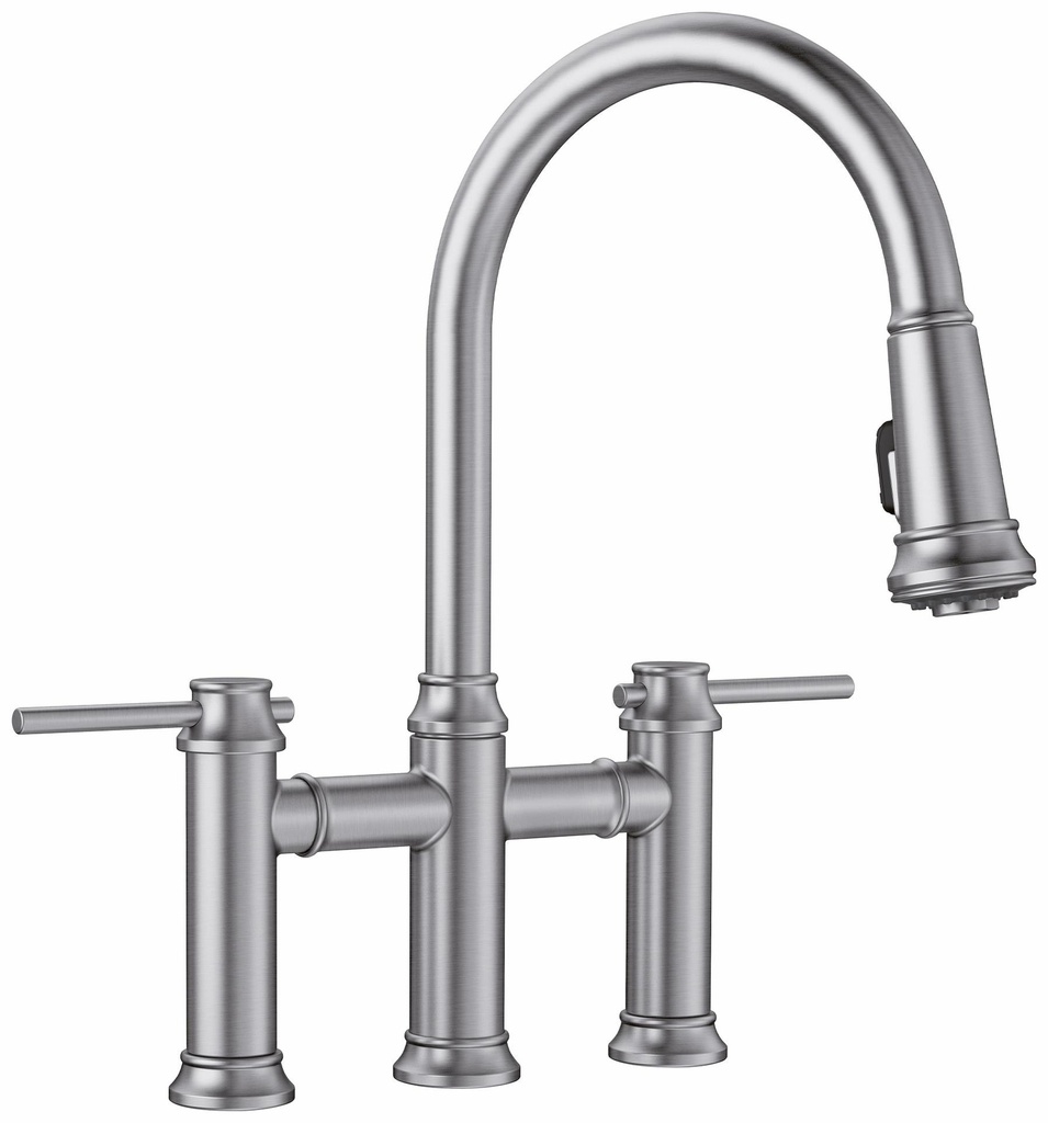 Empressa Bridge Kitchen Faucet with Pulldown Spray