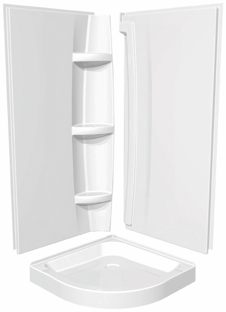 40" x 72" 2-Piece Shower Side Wall Kit