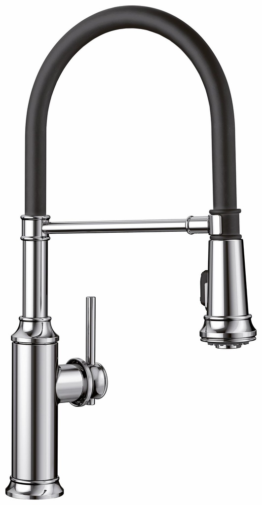 Empressa Semi-Pro Kitchen Faucet with Rubber Hose Pulldown Spray