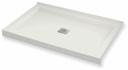 B3Square 4836 Center Drain Right Corner Shower Base