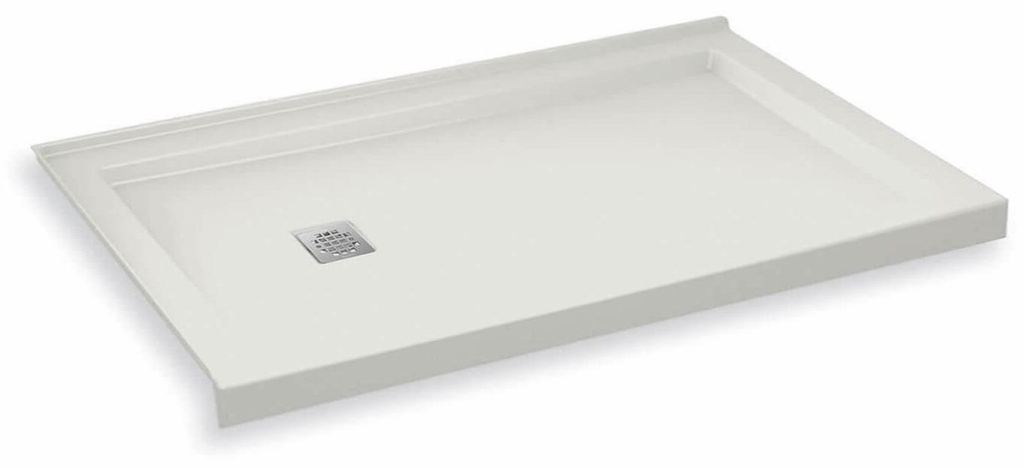 B3Square 6032 LH Drain Left Corner Shower Base
