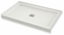 B3Square 4832 Center Drain Alcove Shower Base