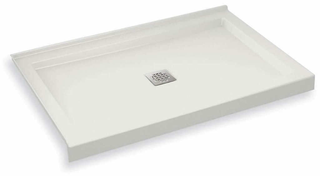 B3Square 4836 Center Drain Left Corner Shower Base