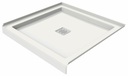B3Square 3636 Center Drain Alcove Shower Base