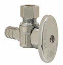 ANG VLV 1/2" NOM CRMP BRB X 3/8" OD CMP CP LF - BULK
