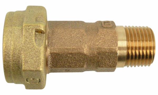 N/L AGLE MTR CPLG - 5/8" MTR SWL NUT x 1/2" MIP