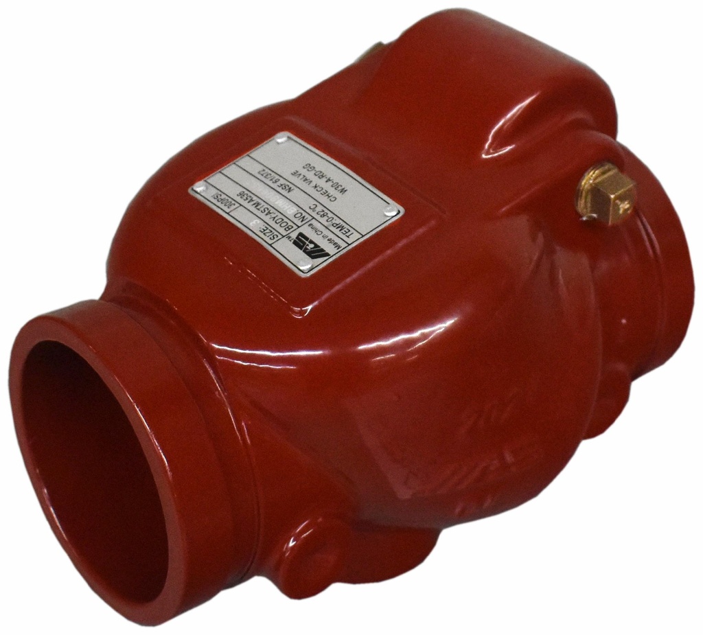 079-30060 MAS W30-A-RD-GG 6 300PSI DI GRV RES SWING CHECK