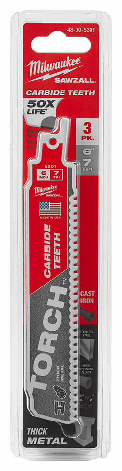 6IN C-TORCH 3PK SAWZALL BL