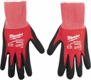 (6) CUT 1 NITRILE GLOVES - M