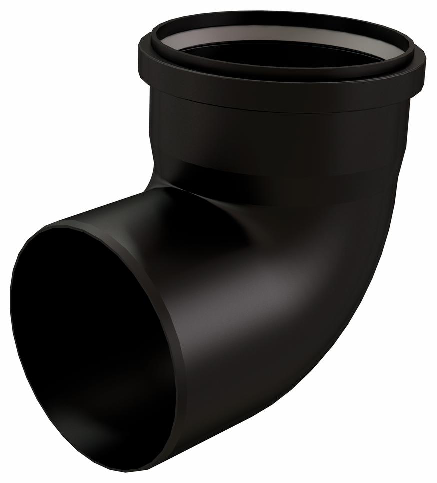 6x 87 Elbow PPs-UV Black