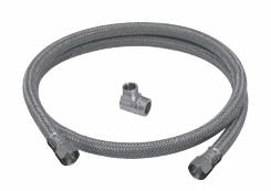 48" Flexible Dishwasher Connector 3/8" Comp 3/8" Comp with 3/8" MIP Elbow