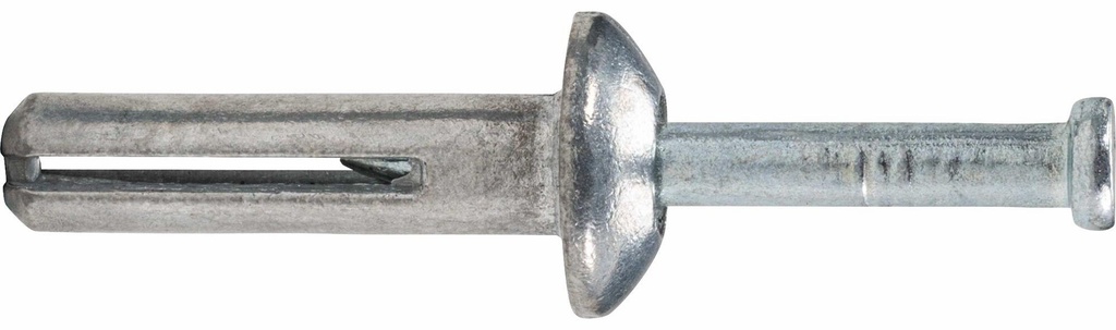 1/4" X 1" Zamac Nailin Hammer Drive Anchor, Mushroom Head (100/Pkg)