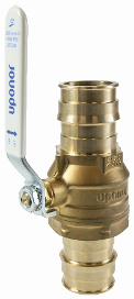 ProPEX LF Brass Commercial Ball Valve (full port), 1-1/2" PEX x 1-1/2" PEX