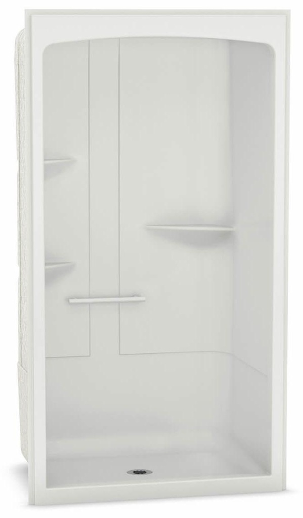 Allia SHR-4834 Center Drain Alcover 1-Piece Shower with RH Seat