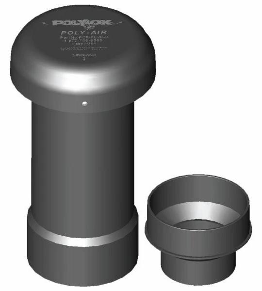 CARBON VENT FILTER REDUCER 2" PIPE