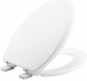 Elongated Plastic Whisper Close Toilet Seat