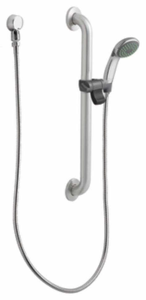 Commercial Hand Shower with 24" Slide Grab Bar