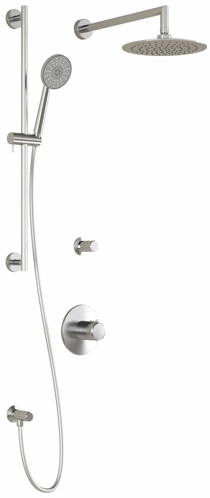 Cite T2 Thermostatic Shower System with Wall Arm