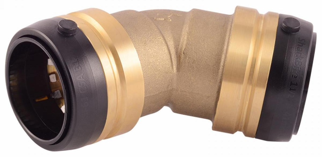 1-1/2" x 1-1/2" 45 Deg Elbow Lead Free