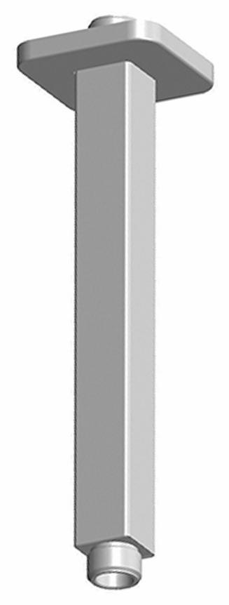 Square Ceiling Mount Shower Arm with Flange