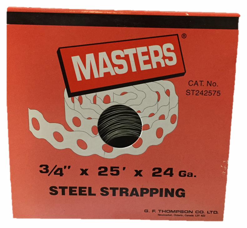 Masters Strapping Steel 24g 25' 3/4"
