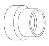 6"x4" PVC FGV INCR. CPLG HxH SYSTEM 636