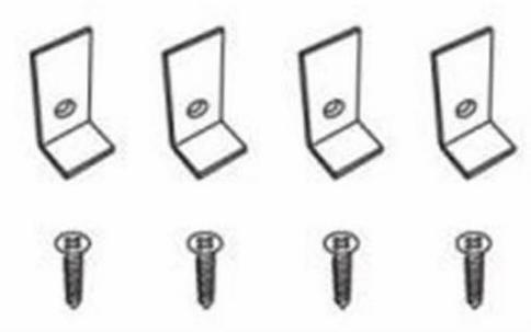 Hard Surface Anchor Set for Undermount Bathroom Sinks