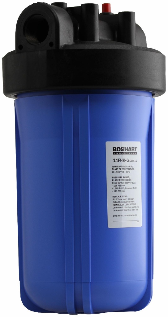 14FHK-GB-1010 - '10" Giant Blue Housing Kit 1" Npt C/W Bracket & Wrench'