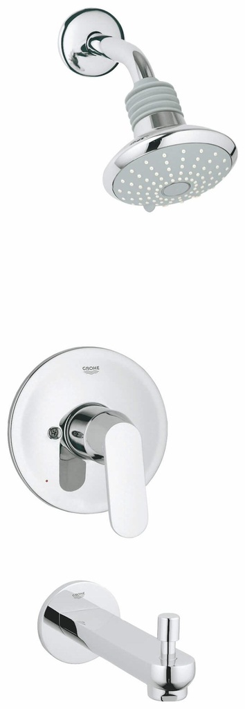 Eurosmart Cosmopolitan Pressure Balance Tub and Shower Trim