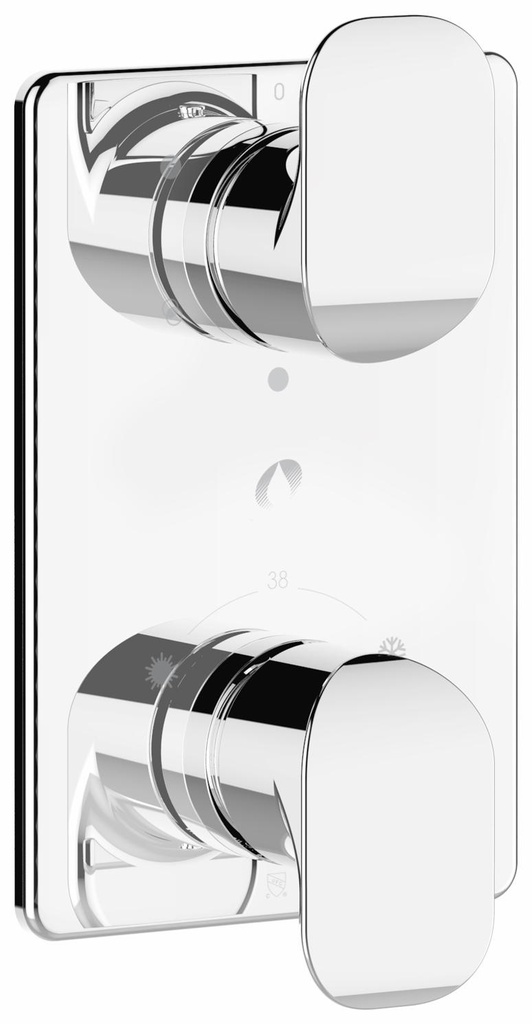 Thermostatic Valve Trim with 3-Way Integrated Diverter